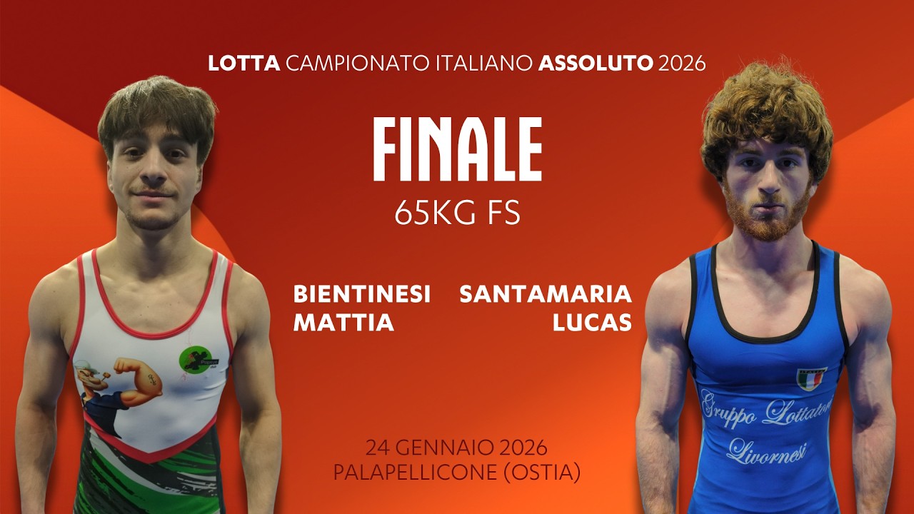🤼‍♂️ Lotta Assoluti 2026 👉 BIENTINESI vs SANTAMARIA 🏆 finale 65kgFS