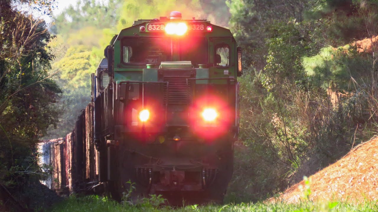 Trem carregado com 2 GE ES43BBI - 8328 Klabin de líder - Rio Negro/PR LRO - 26/07/2025