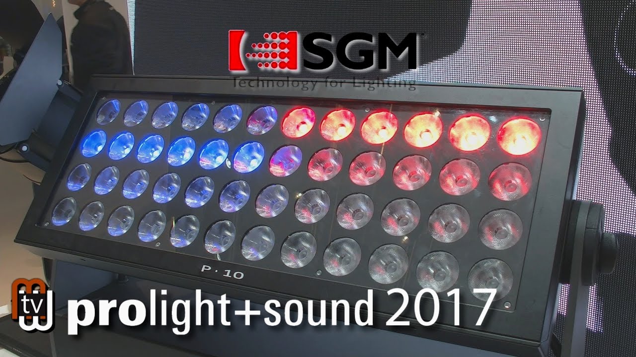 SGM - новинки компании (Prolight+Sound 2017)