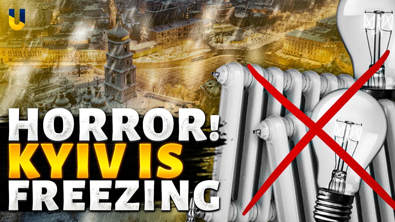 Kyiv is FREEZING! Russia cut HEAT and POWER. People are urged to LEAVE the capital