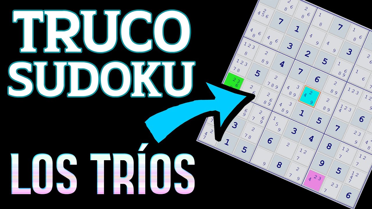 APRENDE a RESOLVER SUDOKUS de mediana complejidad | TUTORIAL | ► ¡LOS TRIPLES o TRÍOS! | #6