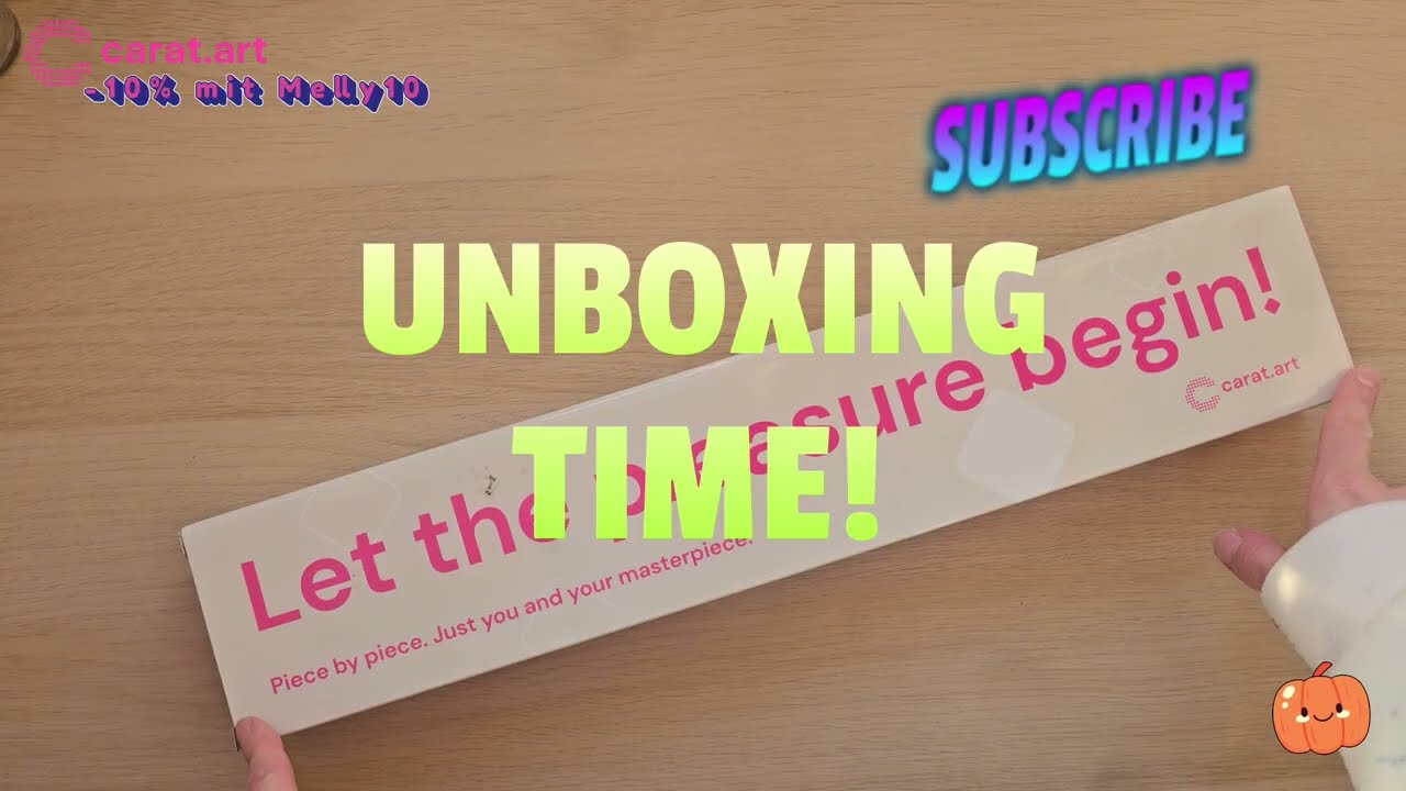 Diamond Painting 💎 Unboxing 🎁 Carat.art 💗 Pumpkin Cat 🎃🐈‍⬛ von Mahou.Shoujo