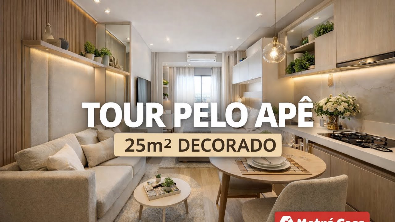 Tour no apartamento decorado/metrocasa, confiram.