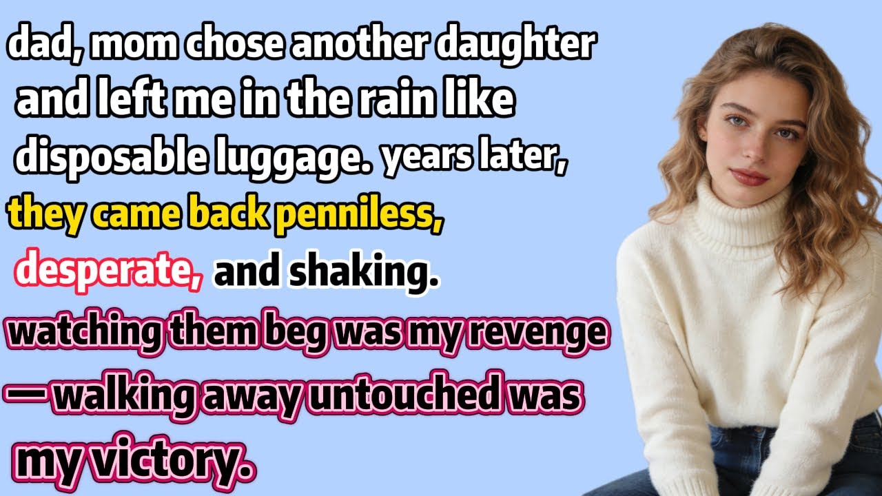 my parents abandoned me with a trash bag — 15 years later, they begged on their knees#Revenge Story