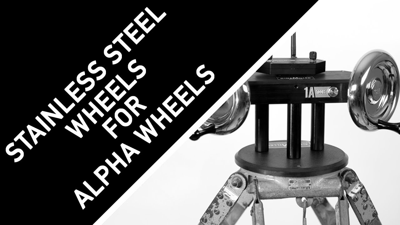 CineMilled Stainless Steel Wheels for Alpha Wheels