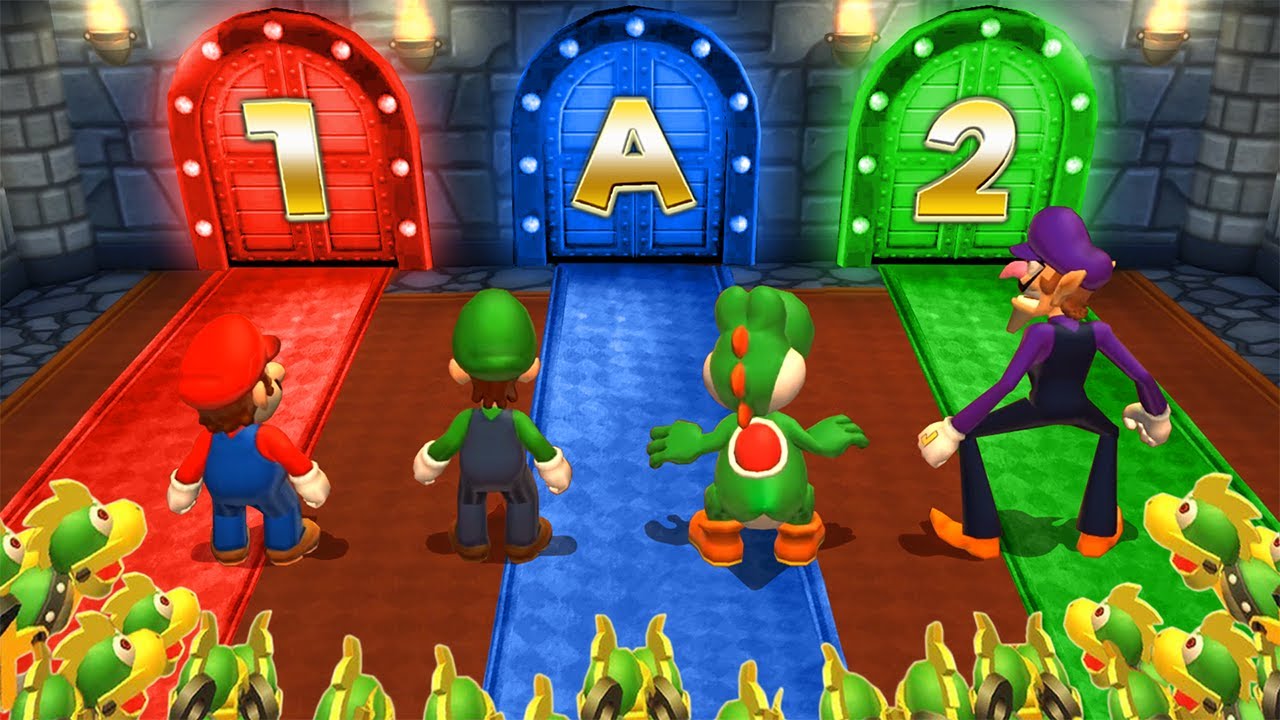 Mario Party 9 Step it Up - Mario Vs Luigi Vs Waluigi Vs Yoshi (Master Cpu)