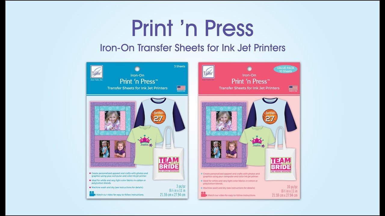 Print 'n Press Transfers для струйных принтеров
