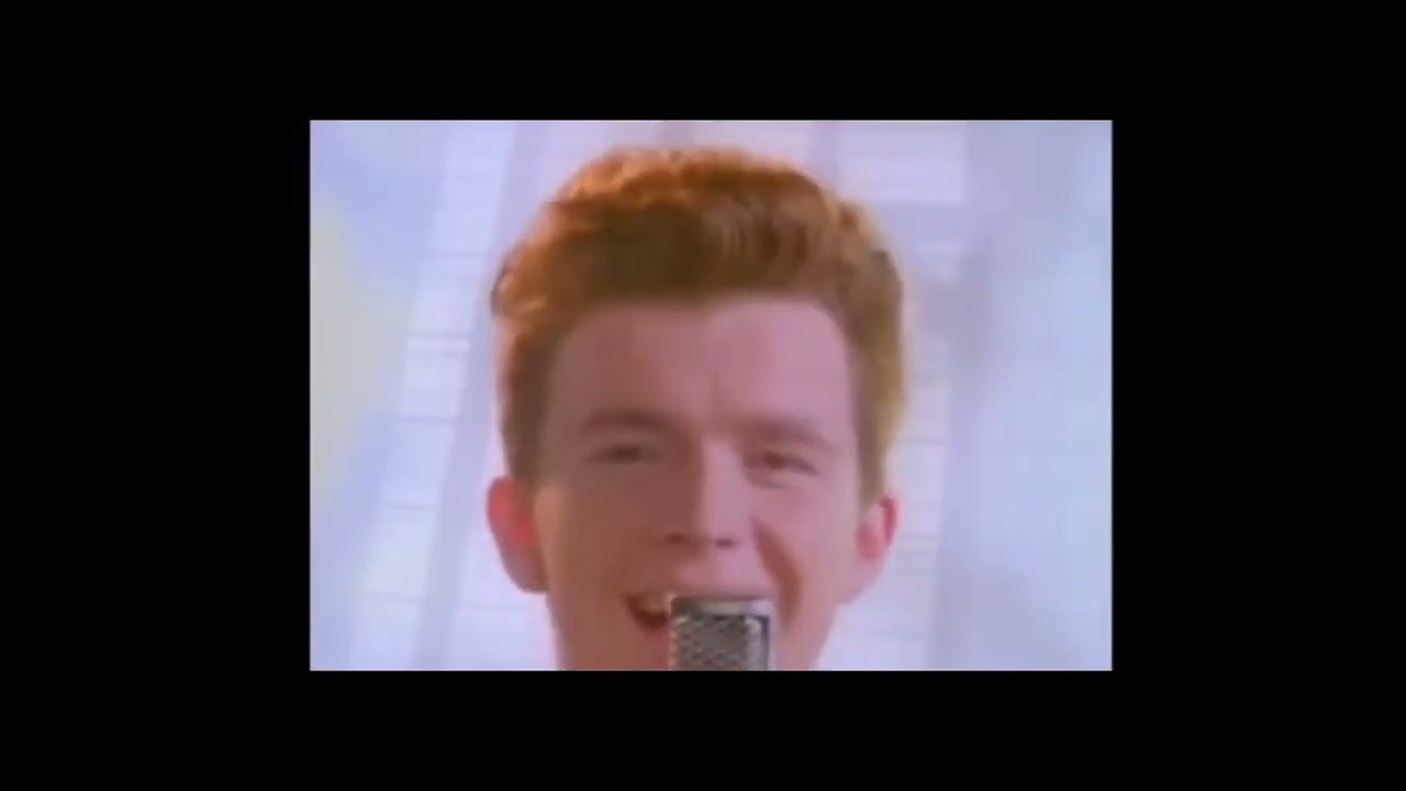 Never Gonna Give You Up but every time it says “Never” it speeds. Up