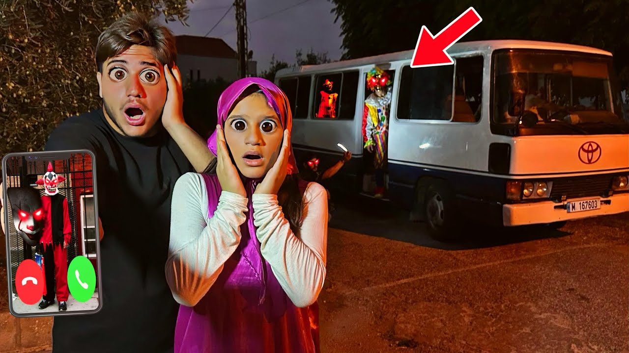 لا تركب الباص المليء بالمهرجين مع ماشا الساعة 