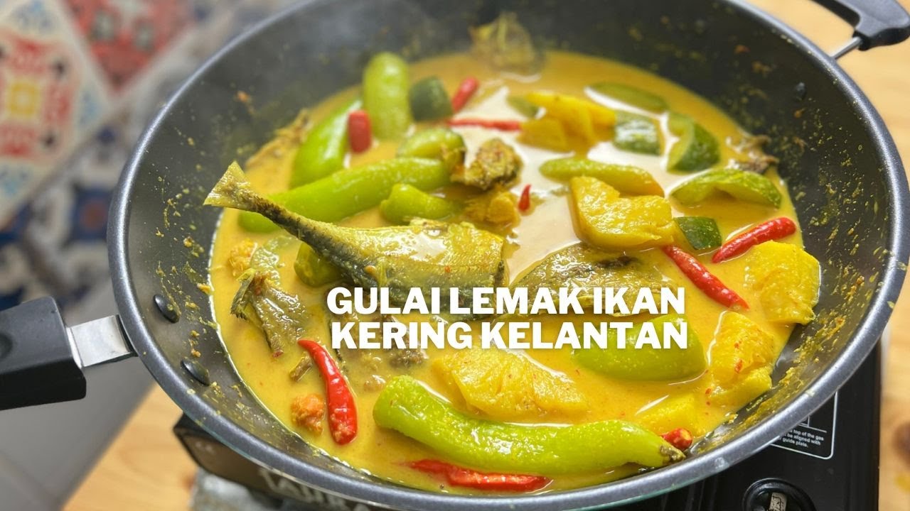 Gulai Lemak Ikan Kering Kelantan Sedak Sengoti |