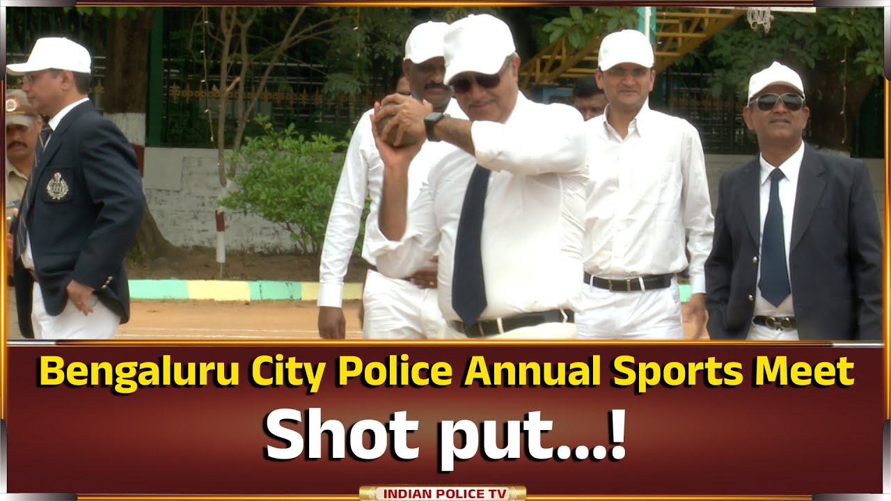 Bengaluru City Police Annual Sports Meet | Shot put...!