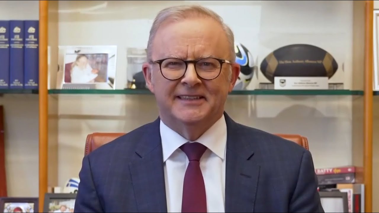 Anthony Albanese records video message for teenagers ahead of social media ban