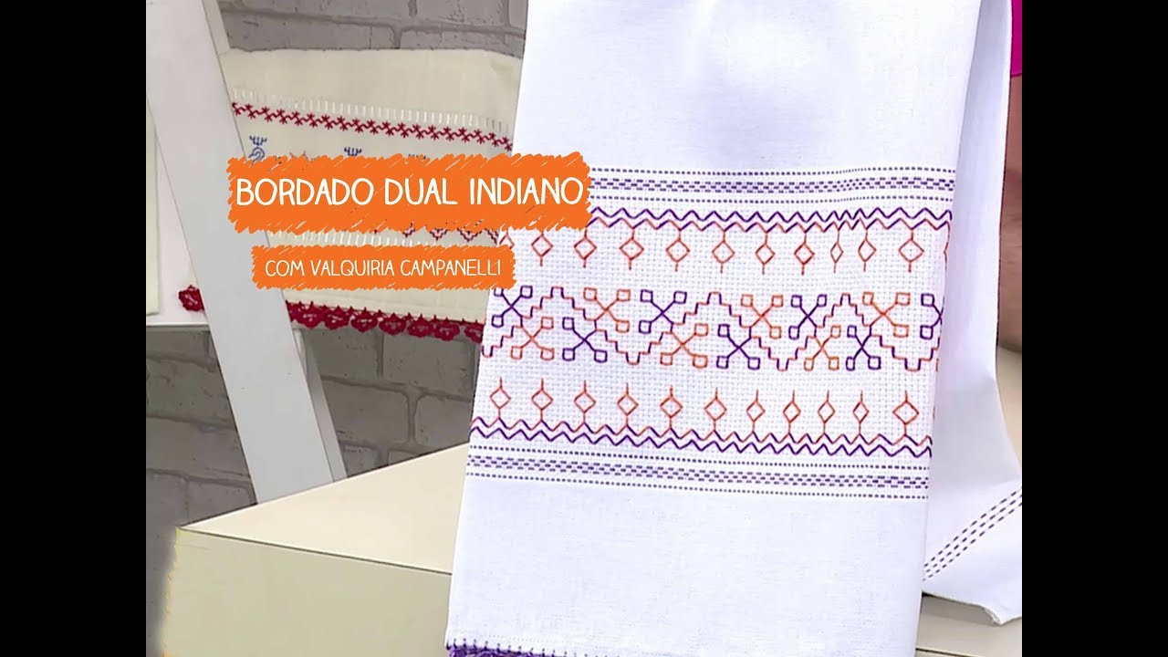 Bordado Dual Indiano com Valquiria Campanelli | Vitrine do Artesanato na TV - Rede Família