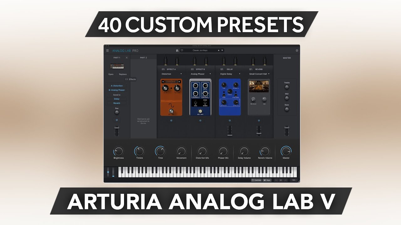 ARTURIA ANALOG LAB V ♫ 40 Custom Presets ► Synthwave Vs 90s Sound Bank