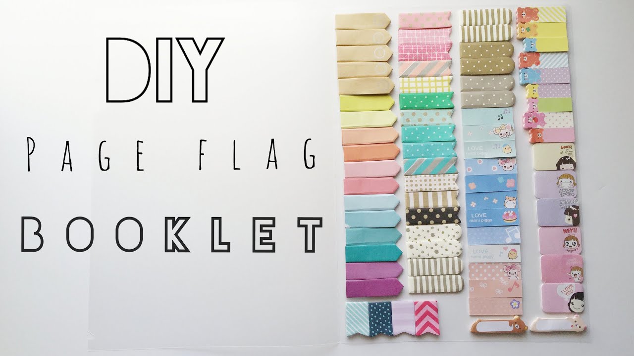 DIY PAGE FLAG BOOKLET/FOLDER
