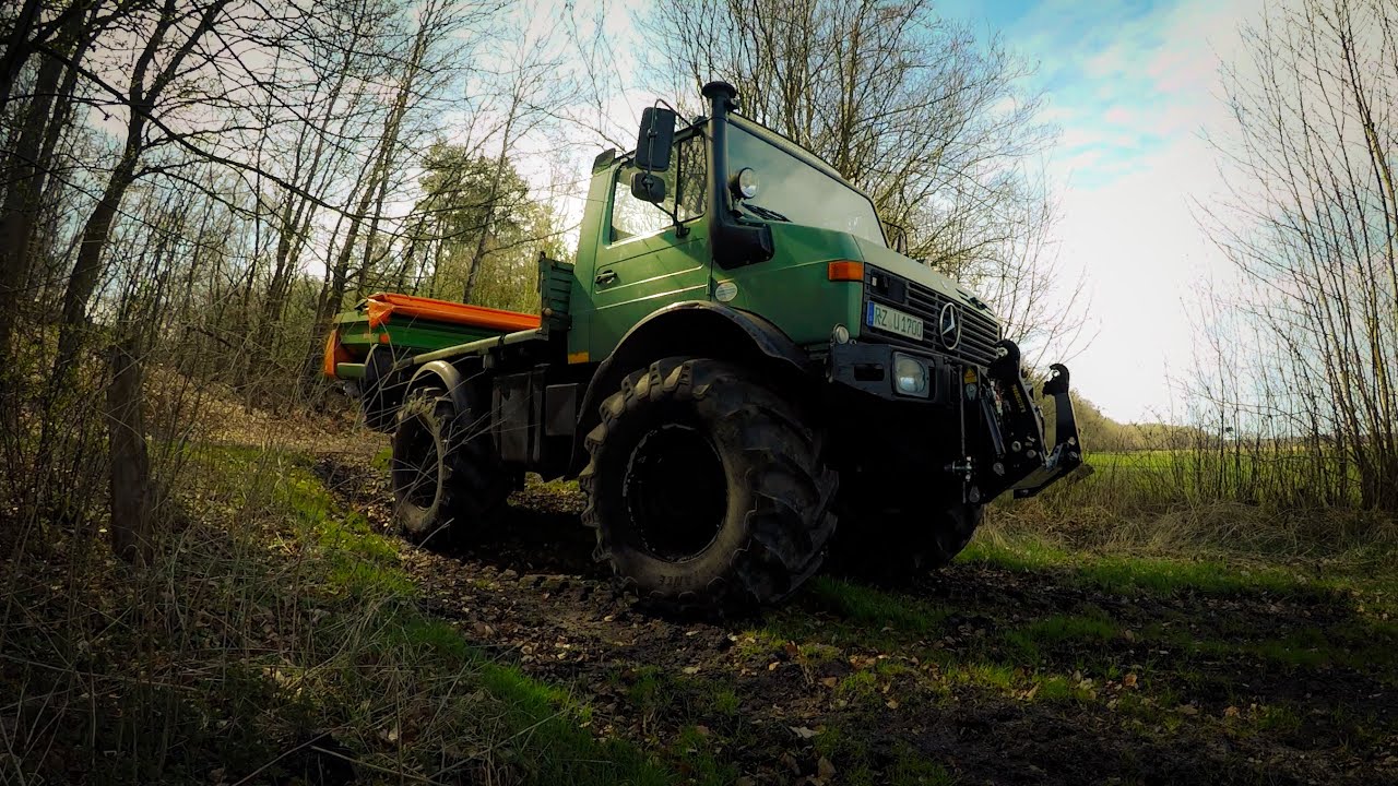 Unimog U1700 | Wie düngt das Unimog Team-Fitzen?? | Amazone ZA-M 1500 | How to sprinkle fertilizer?