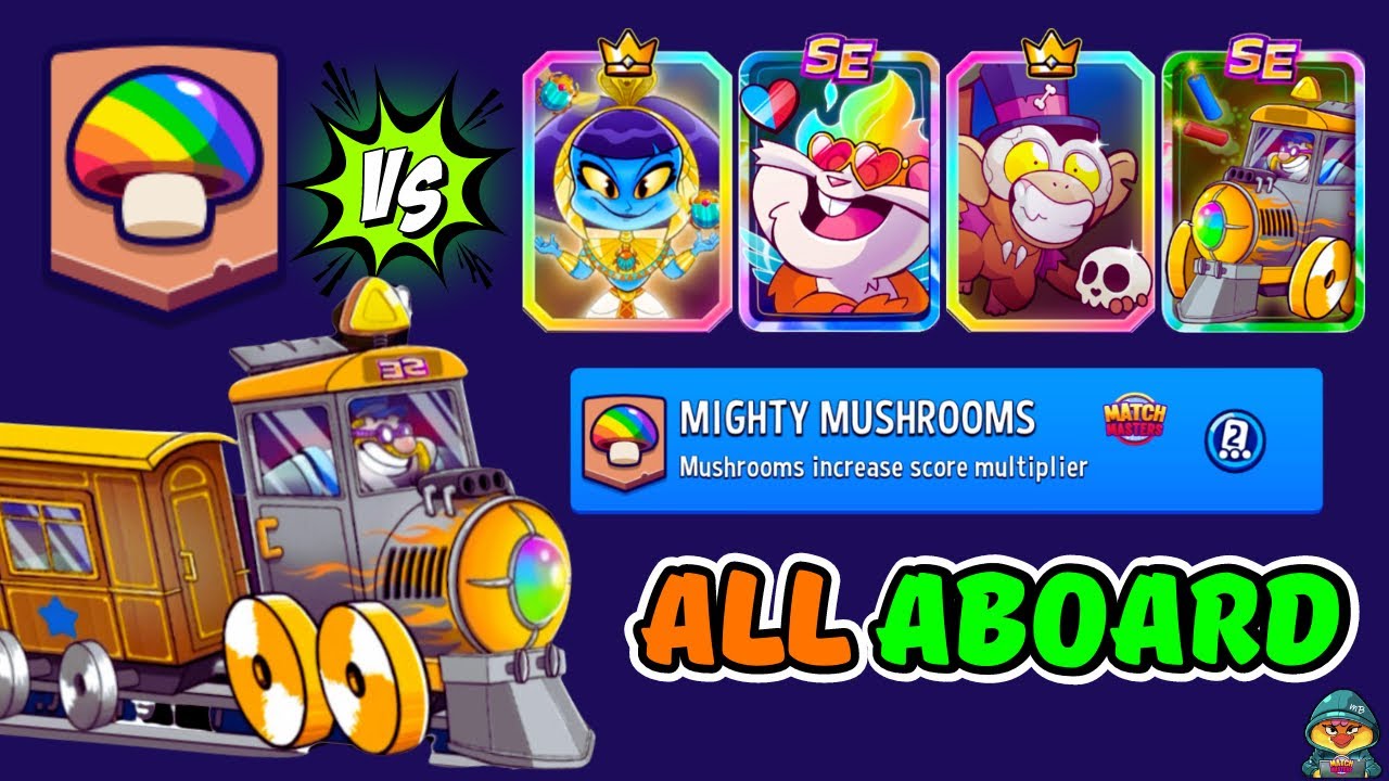 ~SE~ ALL ABOARD RUN OVER PREMIUM BOOSTERS | Match Masters Mighty Mushrooms + Triple Sprint