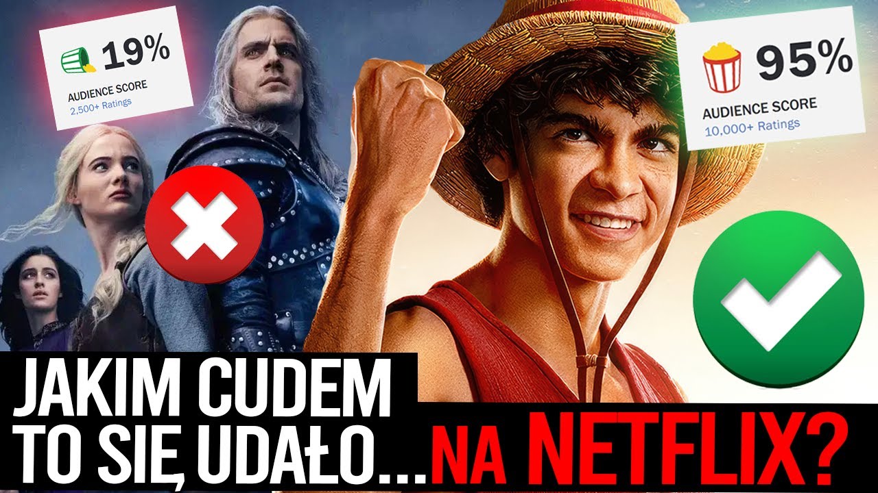 JAK TO SIĘ STAŁO? NETFLIX zrobił DOBRĄ ADAPTACJĘ 😮 serial One Piece MIAŻDŻY Wiedźmina