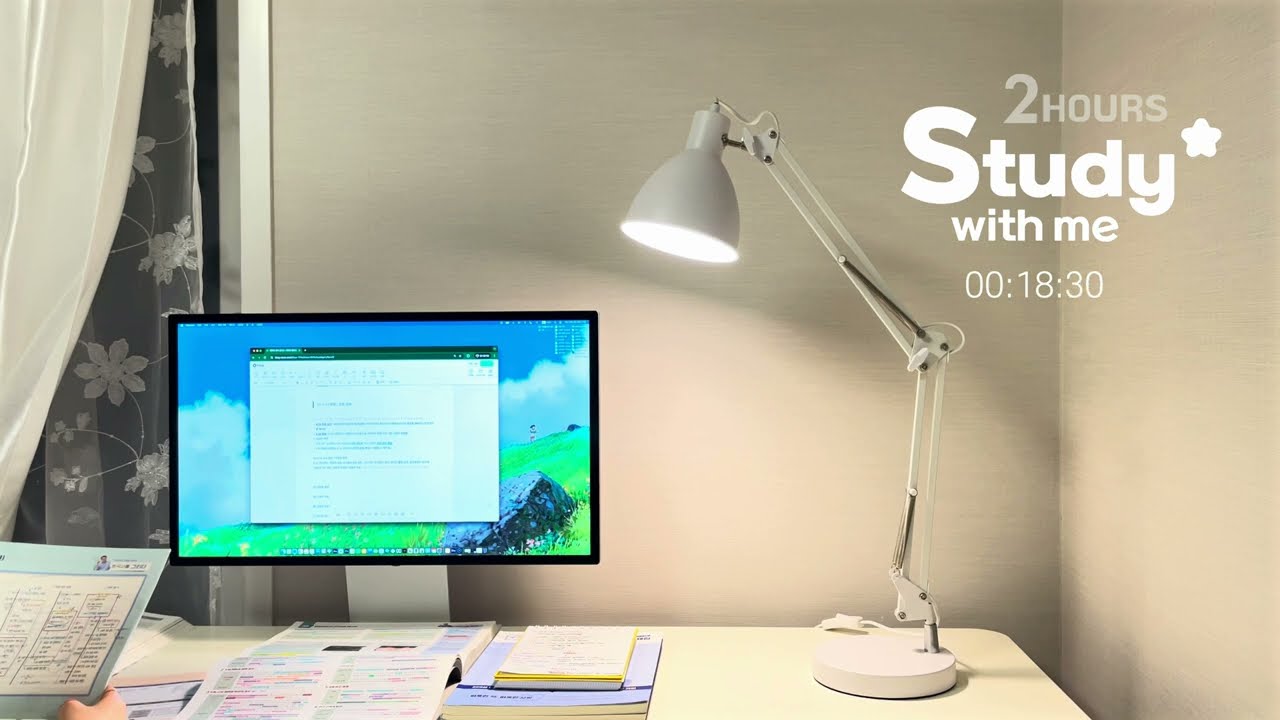 🌌 고요한 밤에 혼공 두시간 2HR 𝐒𝐭𝐮𝐝𝐲 𝐰𝐢𝐭𝐡 𝐦𝐞