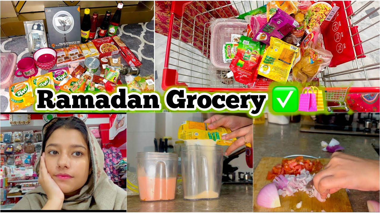 Ramadan Shopping 2025 😍| Ramadan grocery start kar di hai 🛍️🛒Ramadan ki tiyaria