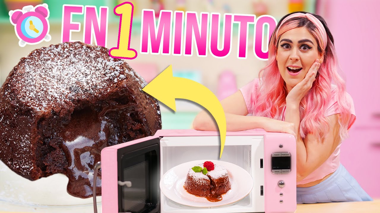 VOLCÁN EN 1 MINUTO! DE CHOCOLATE | MIS PASTELITOS