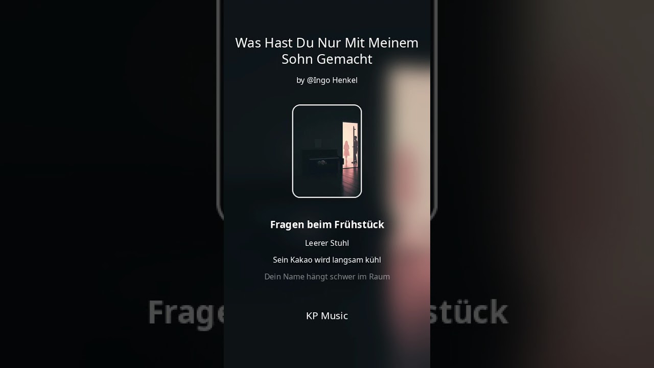 Was hast du nur mit meinem Sohn gemacht 