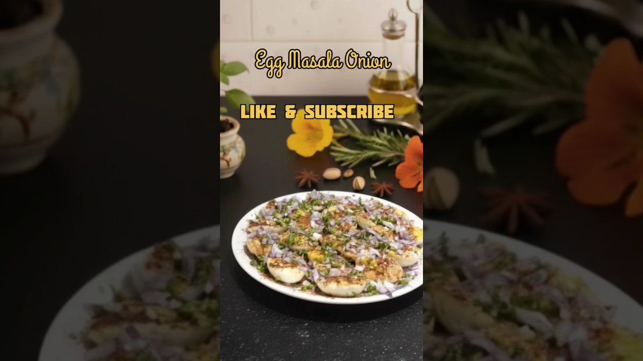 🥰Street Style Anda Masala Onion Kaise Banaen😋🤤