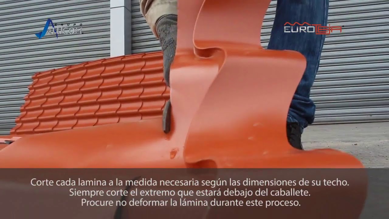 Instalación de Tejas de chapa