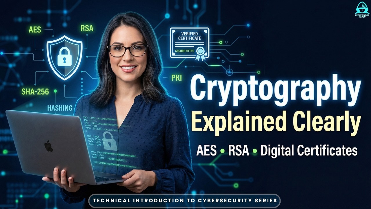 Cryptography & PKI Explained for Beginners | AES, RSA, Hashing & Digital Certificates (Full Guide)