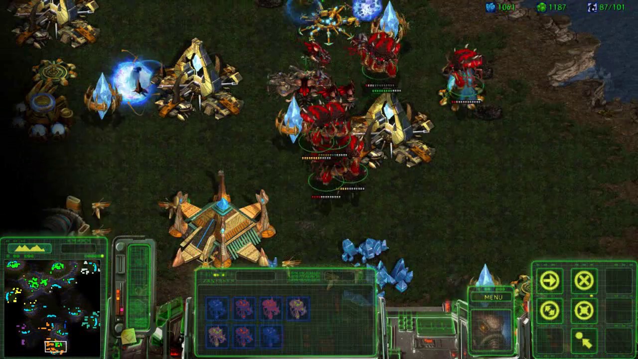 STARCRAFT RM : 1 HUMAN ZERG VS. 7 CPU PROTOSS