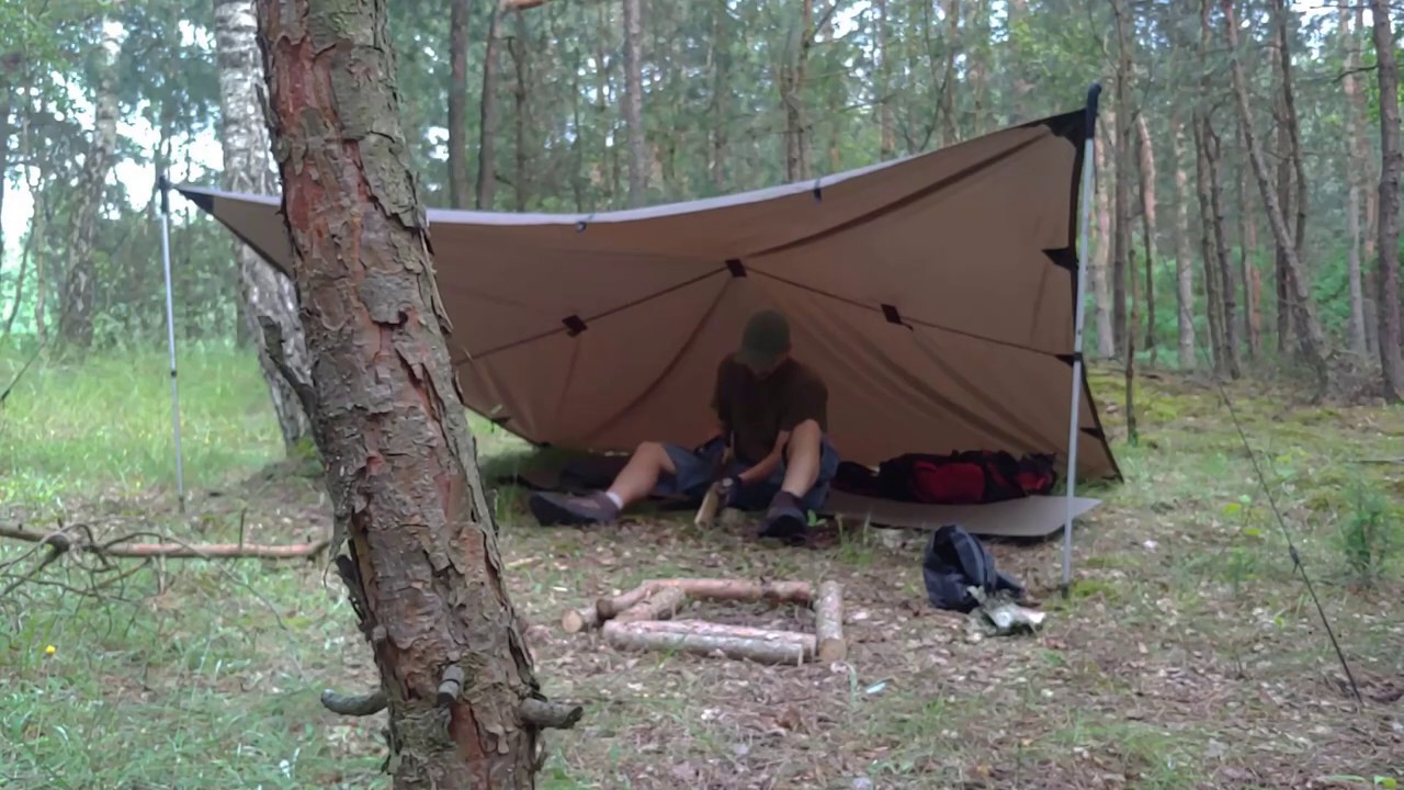 Biwak w upalny dzień - drewniana 