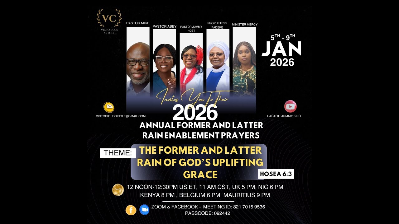 Pastor Jummy Kilo- 2026 Former and Latter Rain Prayers- Day5