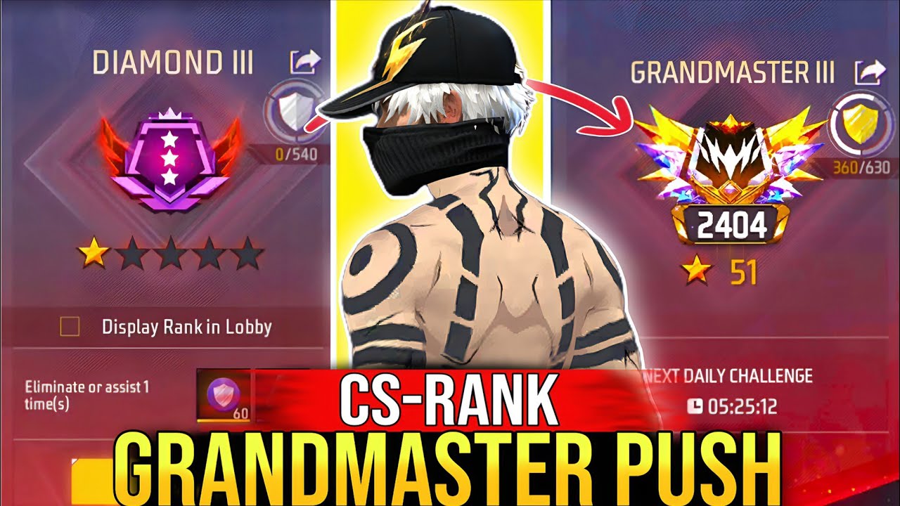 Pushing Top 1 Grandmaster 🥵📈 In Cs Rank Season 35 | Cs Rank Gameplay✅ #garenafreefire