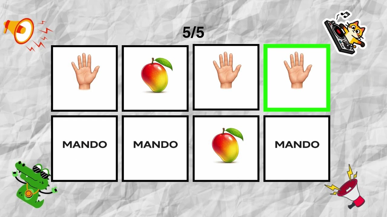 ¿MANGO o MANO? 🧠 | Di la palabra al ritmo