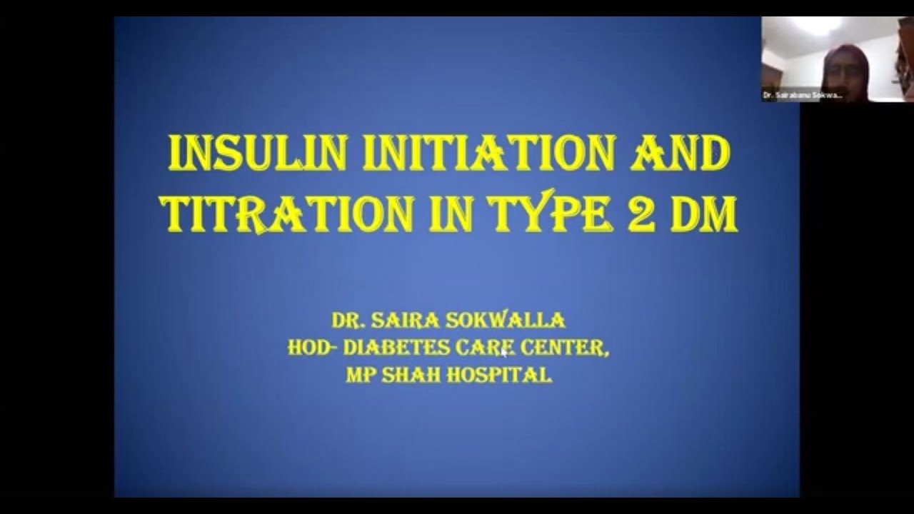Insulin initiation, Titration, and intensification in diabetes management