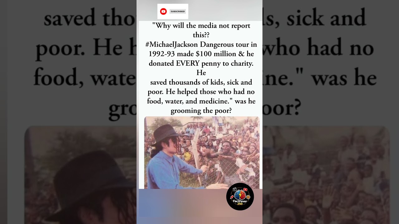 Michael Jackson&rsquo;s Charity Work Continues to Be Defended by Fans ❤️🎵