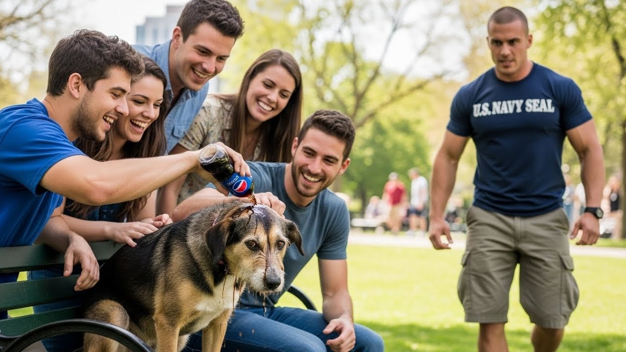 They Laughed While Pouring Pepsi on a Dog — Unaware His Owner Was a Navy SEAL
