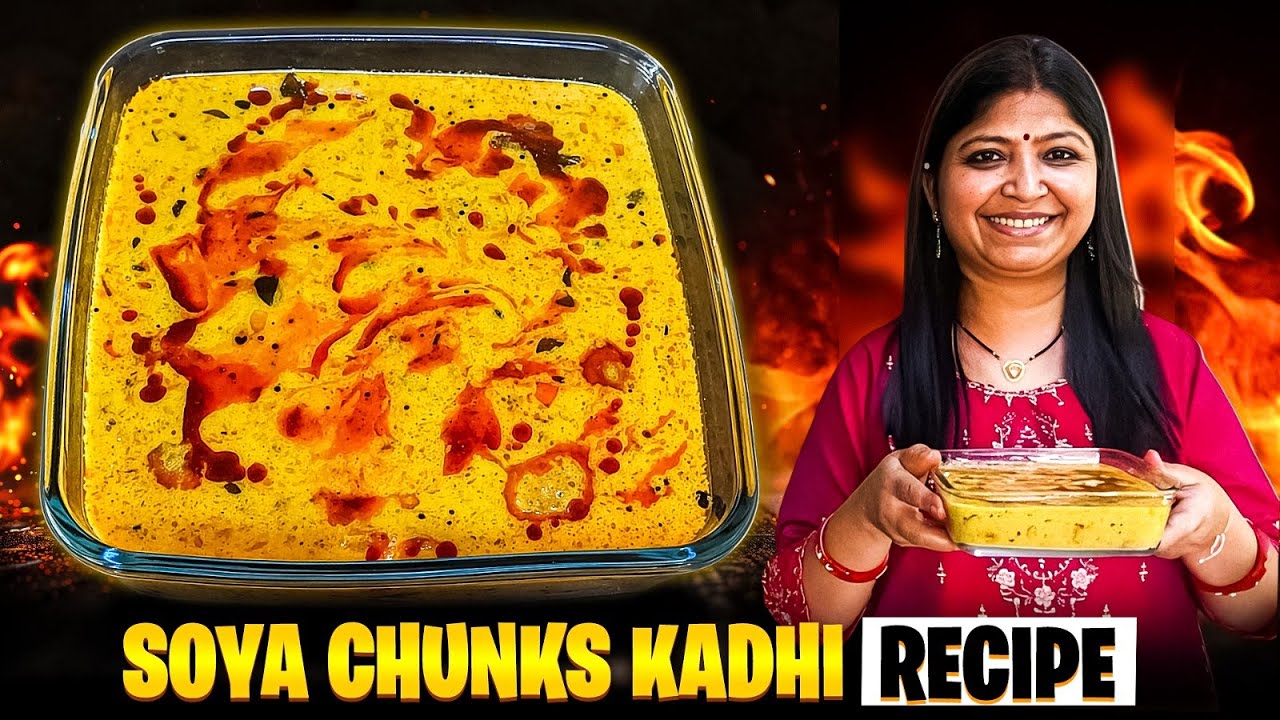घर जैसा स्वाद वाली Soya Chunks kadhi 😍 | Easy Homemade Veg Recipe | Pukku Kitchen