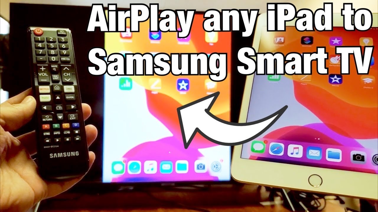 Все iPad: как использовать AirPlay (Screen Mirror) на Samsung Smart TV (больше ничего не нужно)