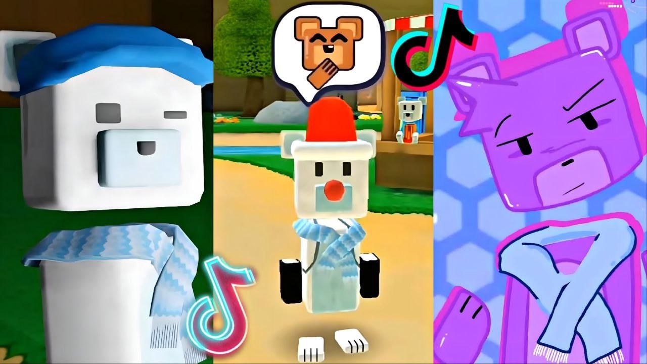 Super Bear Adventure - The BEST Moments in TikTok 🐻🐥🍯🟪✨