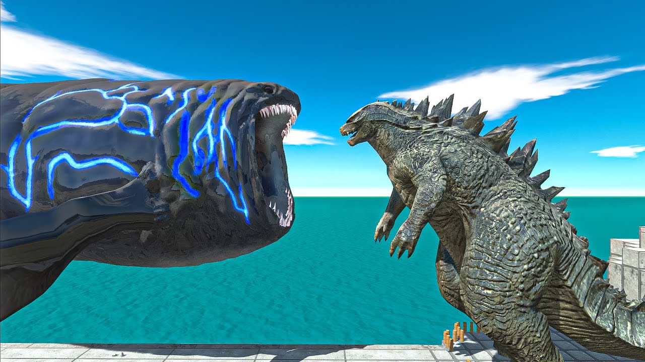 Godzilla Battles On The Bridge  - Animal Revolt Battle Simulator