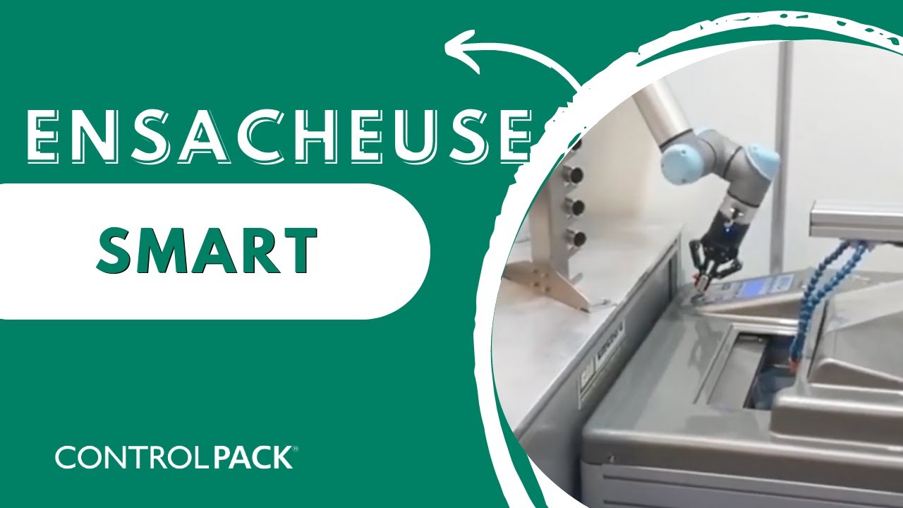 Mise en sacs automatique avec un robot collaboratif et l'ensacheuse Smart de Controlpack