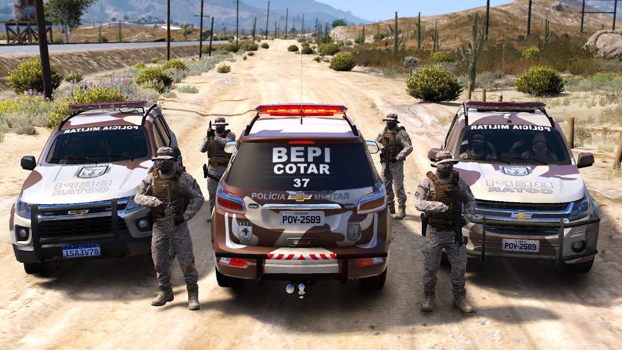 AB0RDAGEM + DISPAROS BEPI / COTAR PMCE | GTA 5 POLICIAL