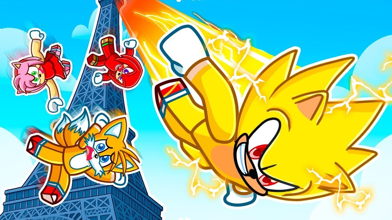 SONIC TOMBE en étant SUPER SONIC sur ROBLOX !