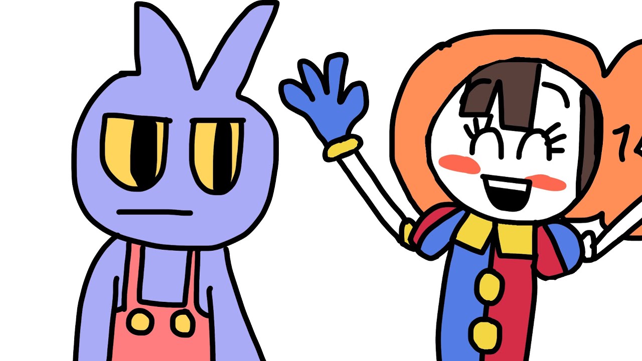 Pomni wears a Fish Hat again!!!!!! | Pomni and Jax Asdfmovie16 Clip