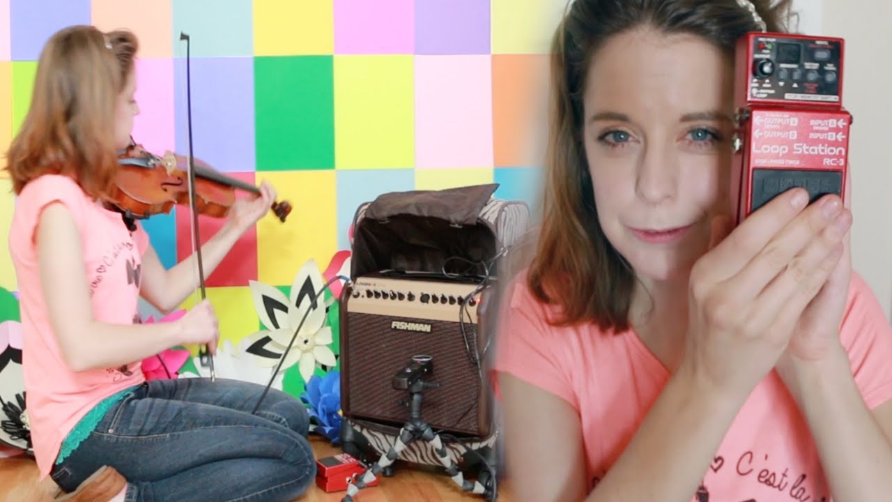 BOSS RC-3 Loop Station Pedal with a Violin