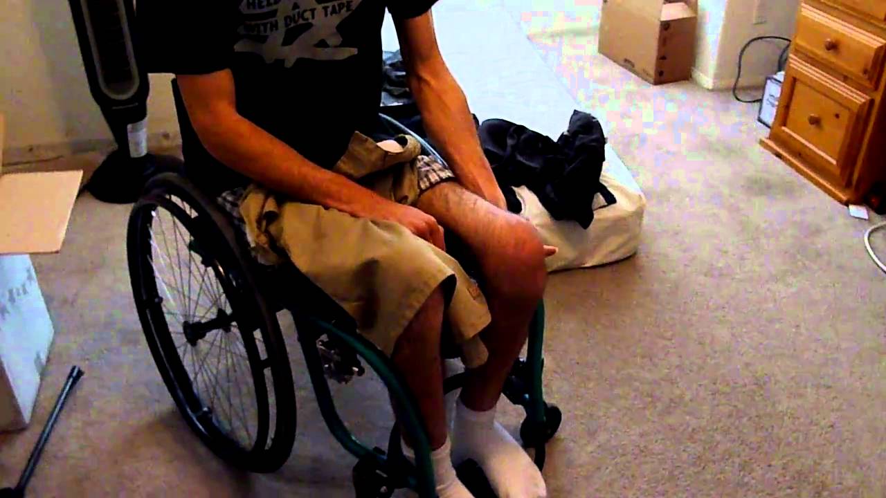 how to change your pants in a wheelchair