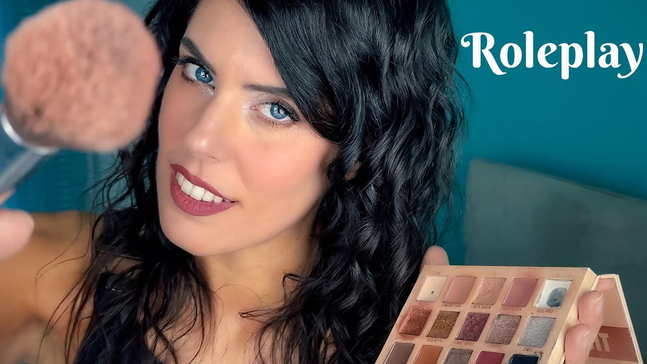 ASMR 👩‍❤️‍👩 MIGLIORE AMICA ti TRUCCA • ROLEPLAY (Whispering)