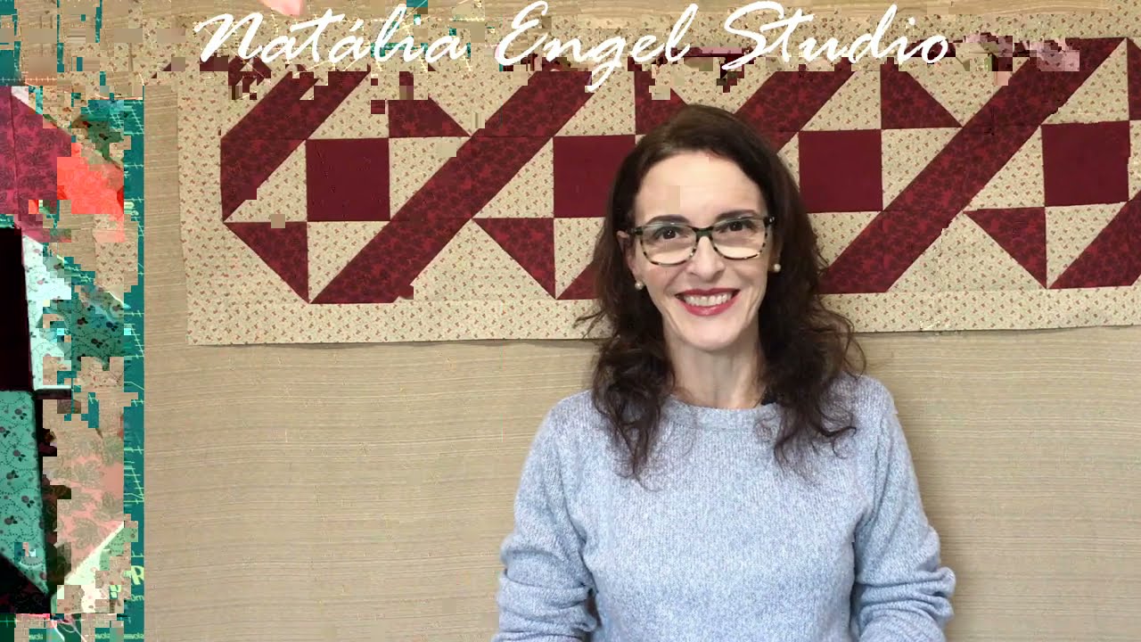 TRILHO DE MESA com Efeito Entrelaçado :: PATCHWORK :: NATÁLIA ENGEL STUDIO