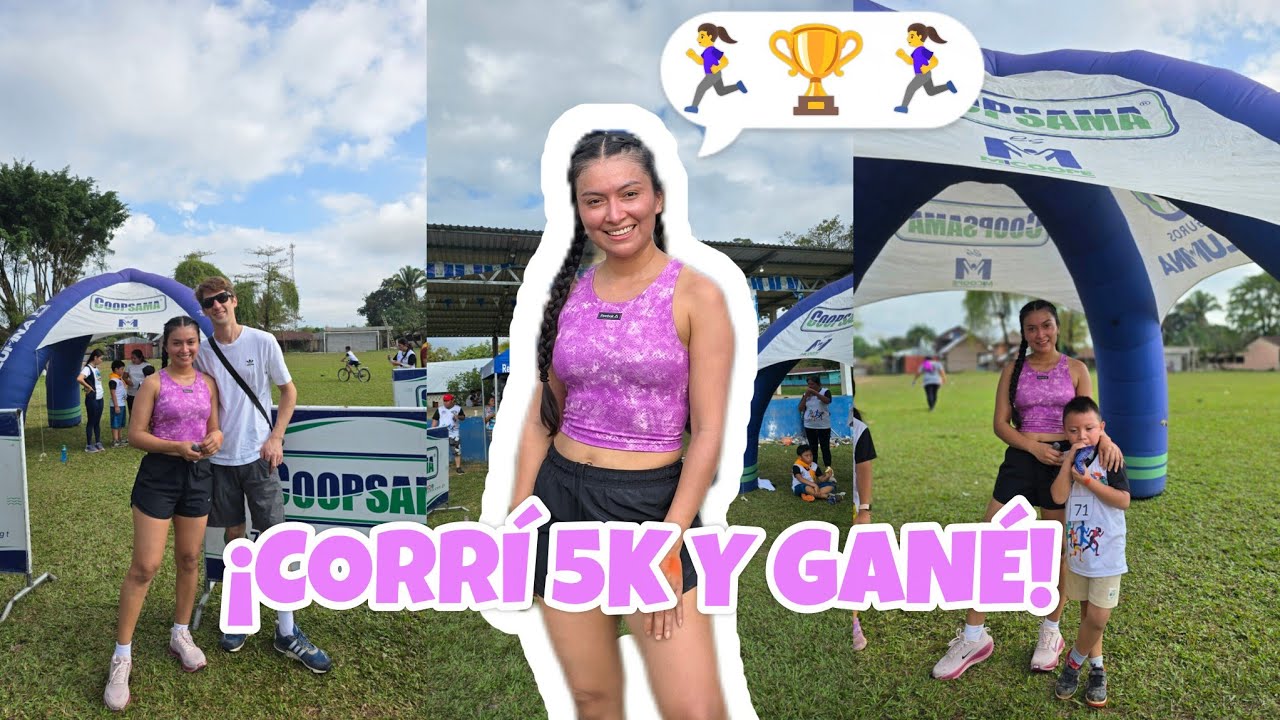 CORRÍ CARRERA DE 5K, GANÉ🏃‍♀️ Y MI MAMÁ NOS REGALOS CHUNTOS🦃💕🥰